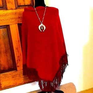 Boho Fringe Poncho